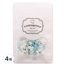 Cookingstory 裝飾用雪花形狀, 100g, 4個