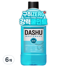 다슈 데일리 구강청결제(쿨민트향), 6개, 800ml