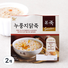 본죽 누룽지 닭죽, 270g, 2개 - 키즈죽