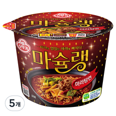 오뚜기 마슐랭 마라탕면 용기 130g, 5개