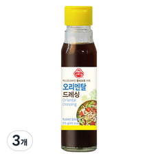 오뚜기 오리엔탈 드레싱, 3개, 215g