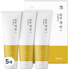 살림백서 하루세번 잇몸케어 치약 프로폴리스향 3p, 300g, 5개