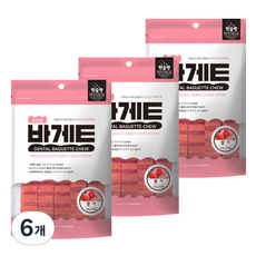 코코브라운 강아지 유산균 바게트츄, 딸기, 120g, 6개