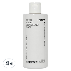 INNISFREE 青麥去角質化妝水, 250ml, 4瓶