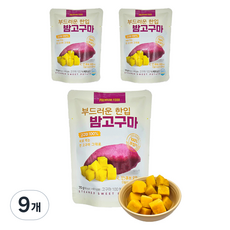 해맑음 부드러운 한입 밤고구마, 9개, 70g