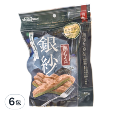 DoggyMan 多格漫 銀紗細切, 雞腿野菜風味, 120g, 6包