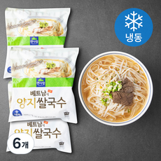 면사랑 베트남식 양지 쌀국수 1인분 (냉동), 337g, 6개