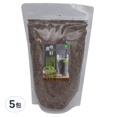 Super Food 天然奇異籽 500g, 100%奇亞籽, 浸水即可食用, 5包