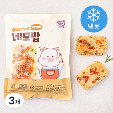 또또맘 우리아이 네모밥 떡갈비 5개입 (냉동), 400g, 3개