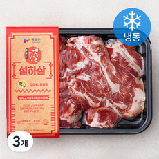 목우촌 옛날 돼지고기 뒷고기 설하살 (냉동), 300g, 3개