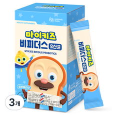 대상웰라이프 마이키즈 비피더스 유산균 30p, 60g, 3개