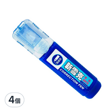 CKS 新雪克 修正液 環保速乾型 F1250M-1, 12g, 4個