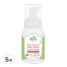 얼스마마 내츄럴 무향 베이비워시, 160ml, 5개