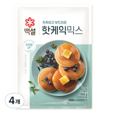 백설 핫케익믹스, 500g, 4개