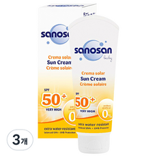 사노산 베이비 썬크림 SPF50+, 75ml, 3개