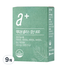 Nutrimore Active Plus 葉酸 800 15 克, 30顆, 9個