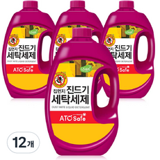 아토세이프 드럼겸용 집먼지진드기 세탁세제, 2.5L, 12개