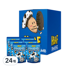 바프 쿠키앤크림 아몬드, 40g, 24개