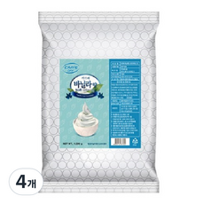 까르페 바닐라향 소프트 아이스크림 가루 33, 4개, 1kg