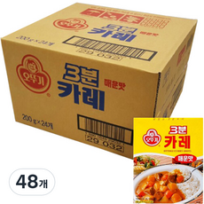 오뚜기 3분 카레 매운맛, 200g, 48개