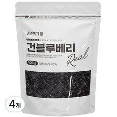 자연다움 건블루베리, 4개, 100g