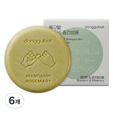 동구밭 올바른 샴푸바 중건성용 만다린로즈마리향, 6개, 120g