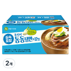 이가자연면 동치미 동동냉면 12개, 480g, 2개