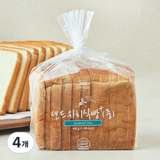신라명과 샌드위치 식빵 중, 440g, 4개