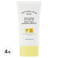 내추럴 선 에코 슈퍼 퍼펙트 선크림 EX F SPA50+ PA++++, 45ml, 4개