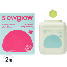 슬로우글로우 글로우 터치 온 구미 눈꽃 글루타치온 젤리 120g, 2개