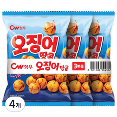 청우식품 오징어땅콩 3p, 270g, 4개