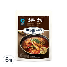 청정원 호밍스 얼큰 알탕, 450g, 6개