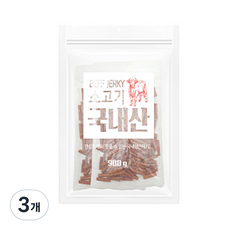 퍼피아이 소고기 져키, 900g, 3개