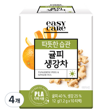 녹차원 이지케어 귤피생강차, 1.2g, 10개입, 4개