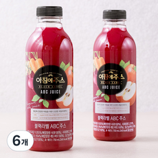 아침에주스 블랙라벨 ABC주스, 6개, 750ml