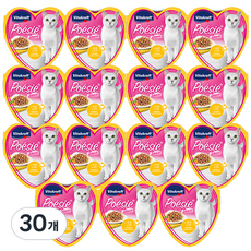 비타크래프트 포에시 하트캔 고양이 주식캔 치킨&야채, 85g, 30개