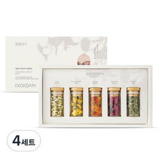 꽃을담다 꽃차 선물세트, 러블리꽃송이차 5종, 4세트