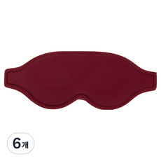 Runeuta旅行用睡眠眼罩 紅酒紅, 1件, 6個