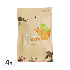 정성다린 생강차, 2g, 20개입, 4개 2g, 4개, 20개입
