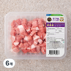 포크빌포도먹은돼지 뒷다리살 찌개용 (냉장), 500g, 6개