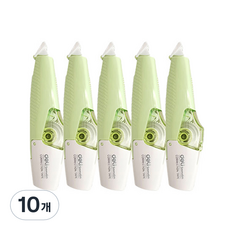 델리 수정테이프 5mm x 6m, 마카롱 그린, 10개 마카롱그린, 10개