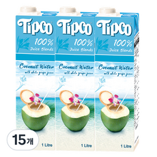 팁코 코코넛워터 혼합주스, 1L, 15개