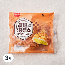 삼립 408시간 주종발효 카스타드소보루, 130g, 1개입, 3개