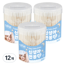 코멧 신생아 면봉, 12개, 300개입