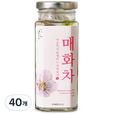 마음맑은우리꽃차 매화차, 0.5g, 40개