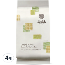 오설록 그린티웨하스, 100g, 4개