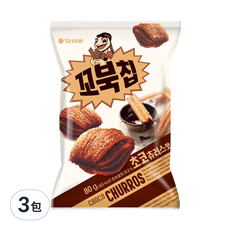 ORION 好麗友 四層烏龜餅乾 巧克力口味, 80g, 3包