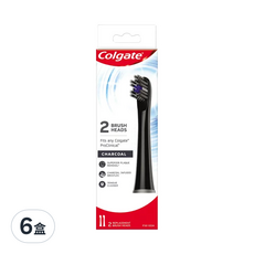 Colgate 高露潔 3D音波黑炭極淨電動牙刷替換刷頭 2入, 6盒