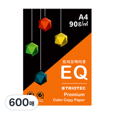 트리오텍이큐 디포원 복사용지 90g, A4, 600매