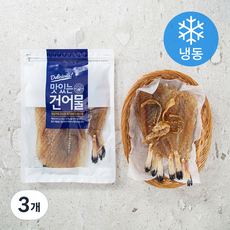 해맑은푸드 통순살 아귀포 (냉동), 300g, 3개